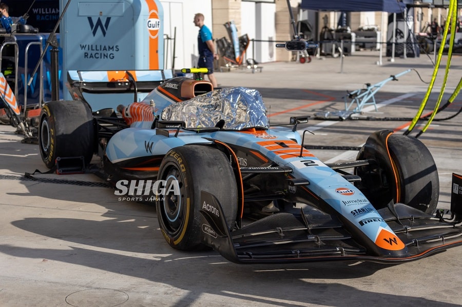 Logan's Williams F1 car at Qatar GP