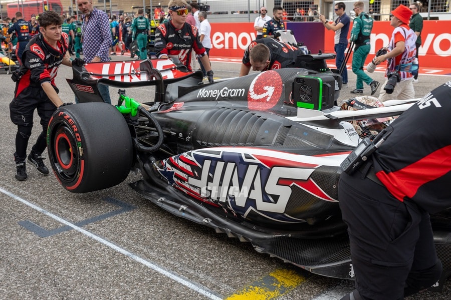 Haas F1 car Austin