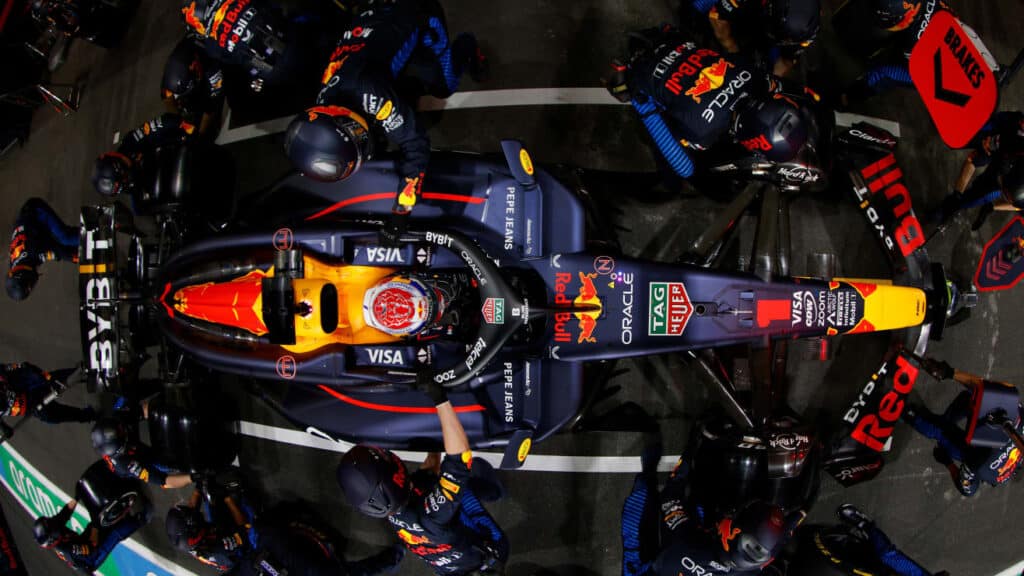 Red Bull Racing F1 car, Max Verstappen car, Jeddah 2024