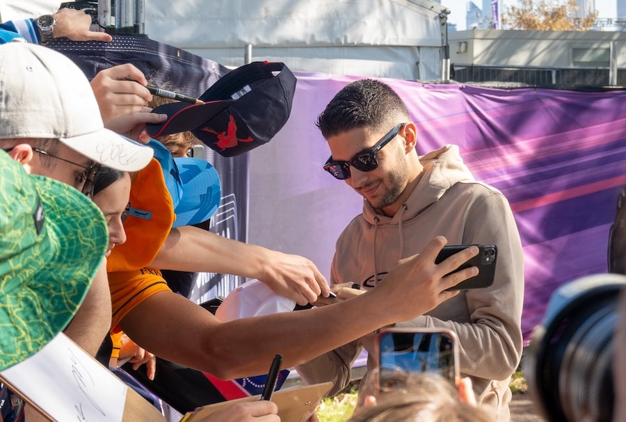 ocon signing autographs in Melbourne