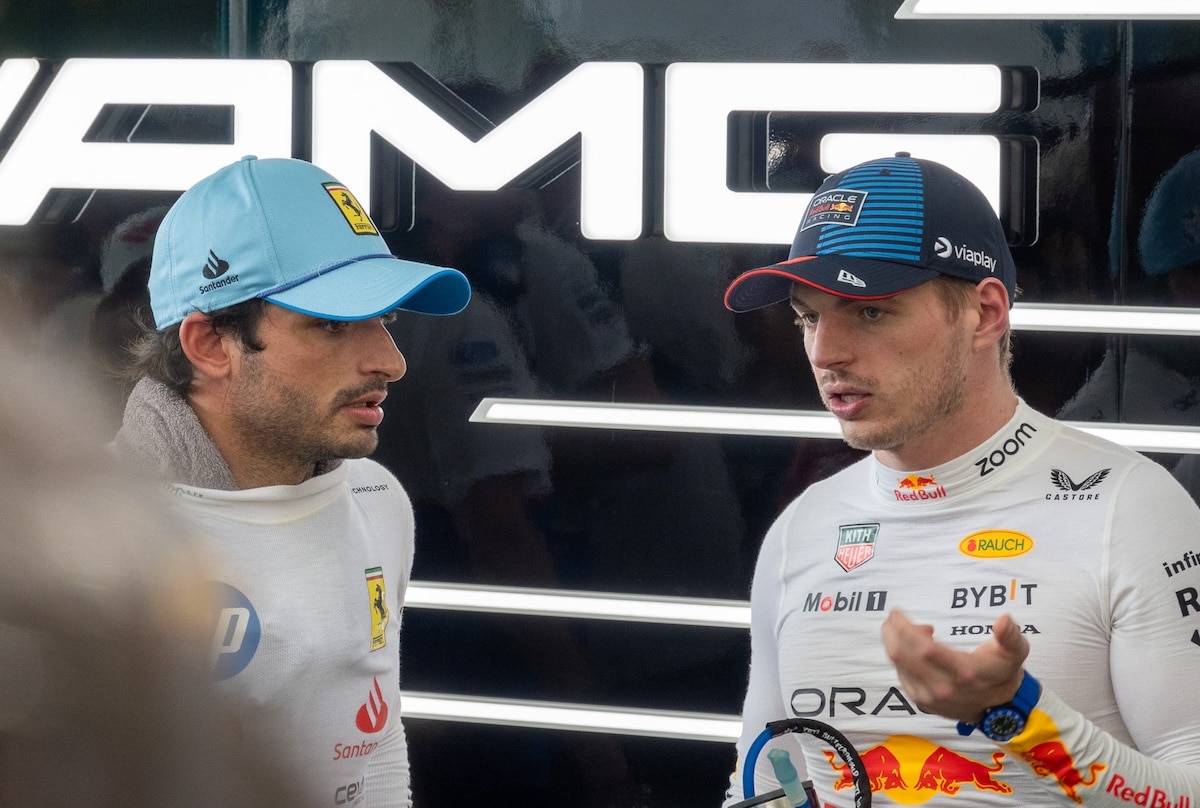 carlos sainz, max verstappen