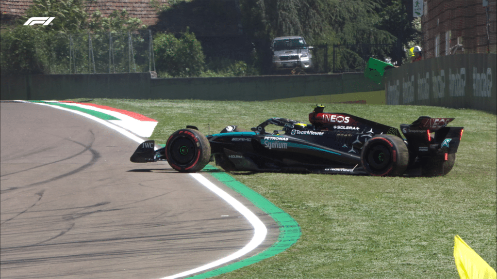 emilia romagna gp fp1 mercedes lewis hamilton imola