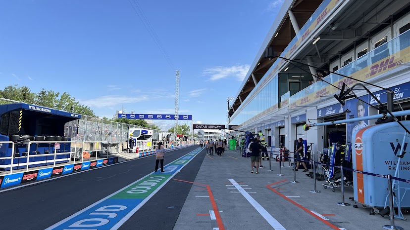 2024 f1 canada gp paddock pit lane