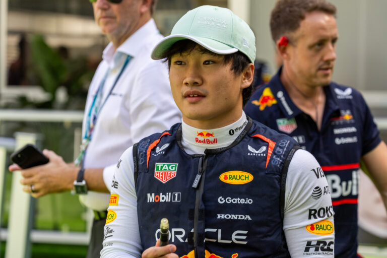 角田、マイアミGPスプリント予選での苦悩を語る