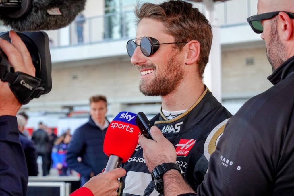 Romain Grosjean in Formula 1 Return at Mugello
