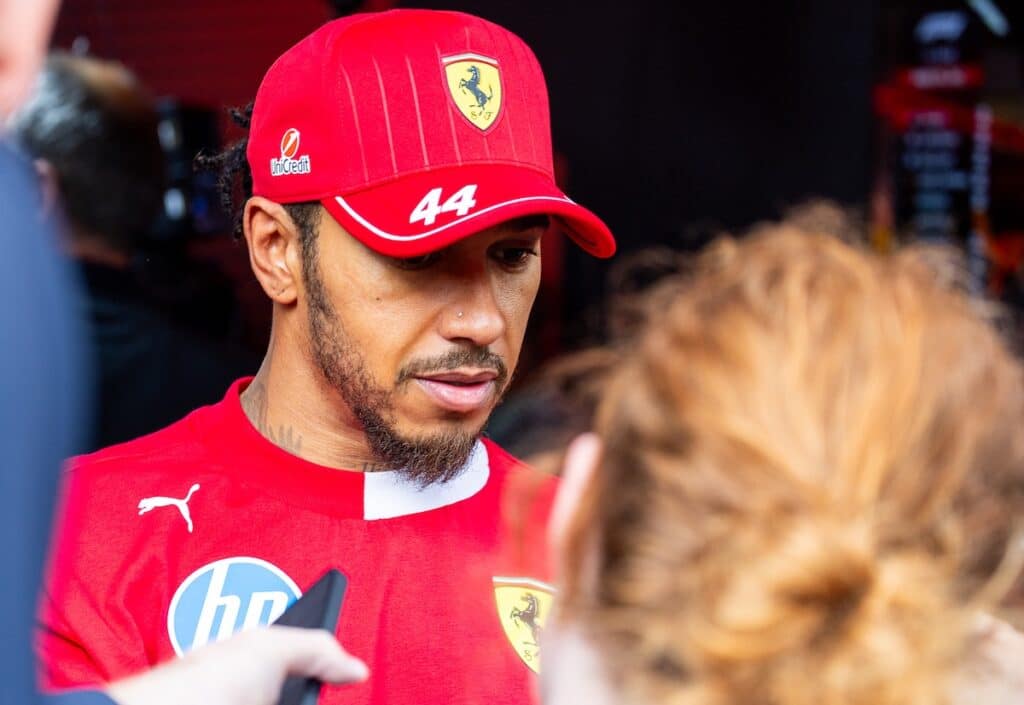 Lewis Hamilton Ferrari Baku