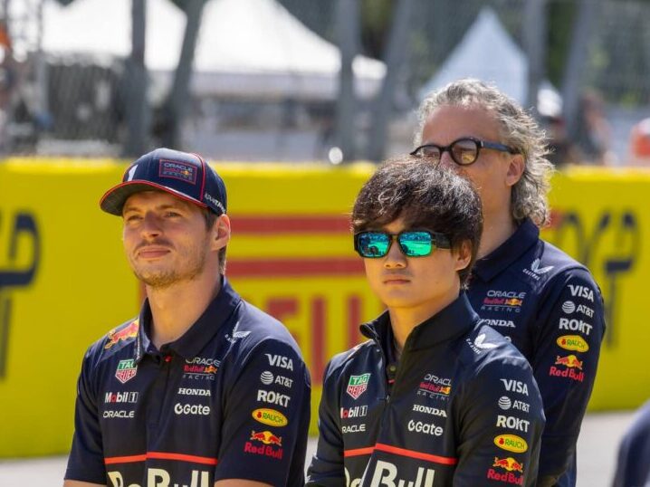 Max Verstappen and Yuki Tsunoda, Azerbaijan 2025