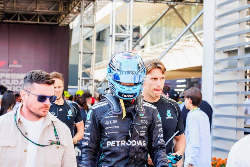 george russell mercedes mclaren