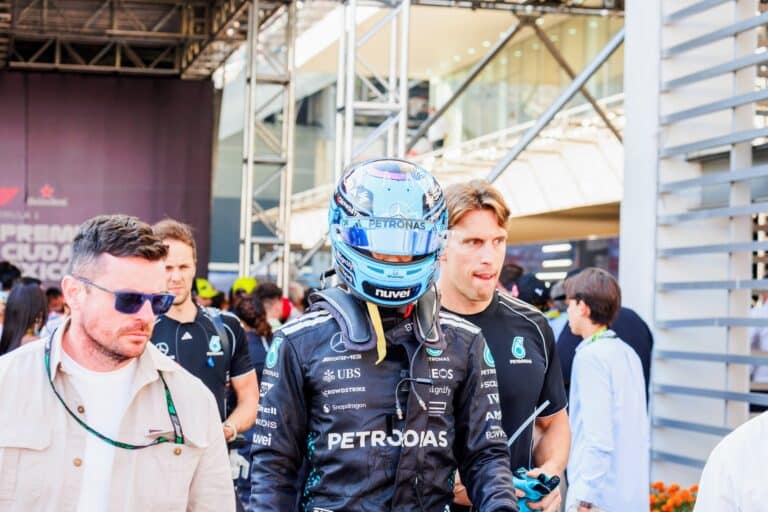 george russell mercedes mclaren