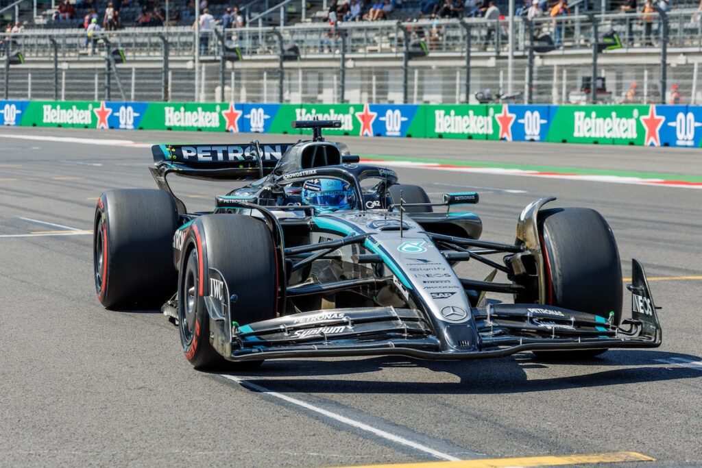 george russell mercedes mexico