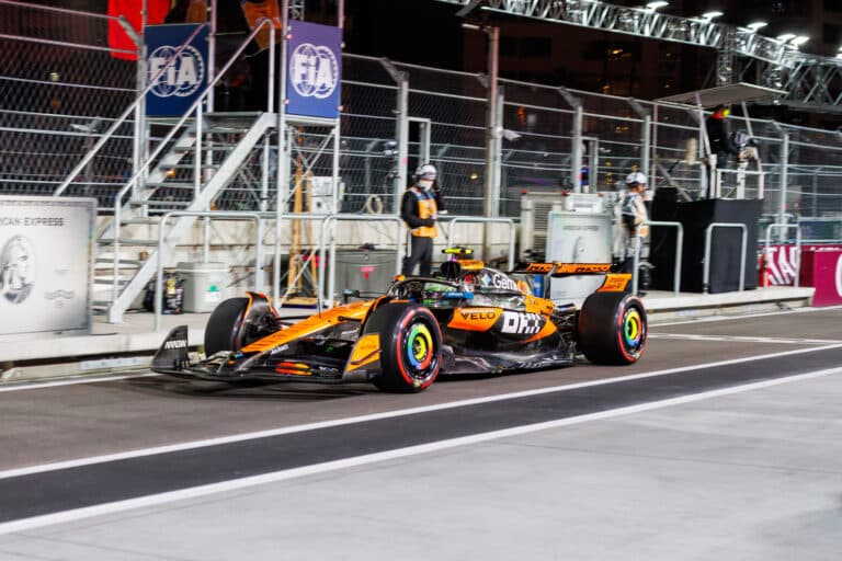 【ラスベガスgP】FP2結果-ノリスがトップ、角田は15番手