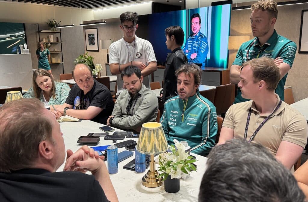 Fernando Alonso Aston Martin Qatar