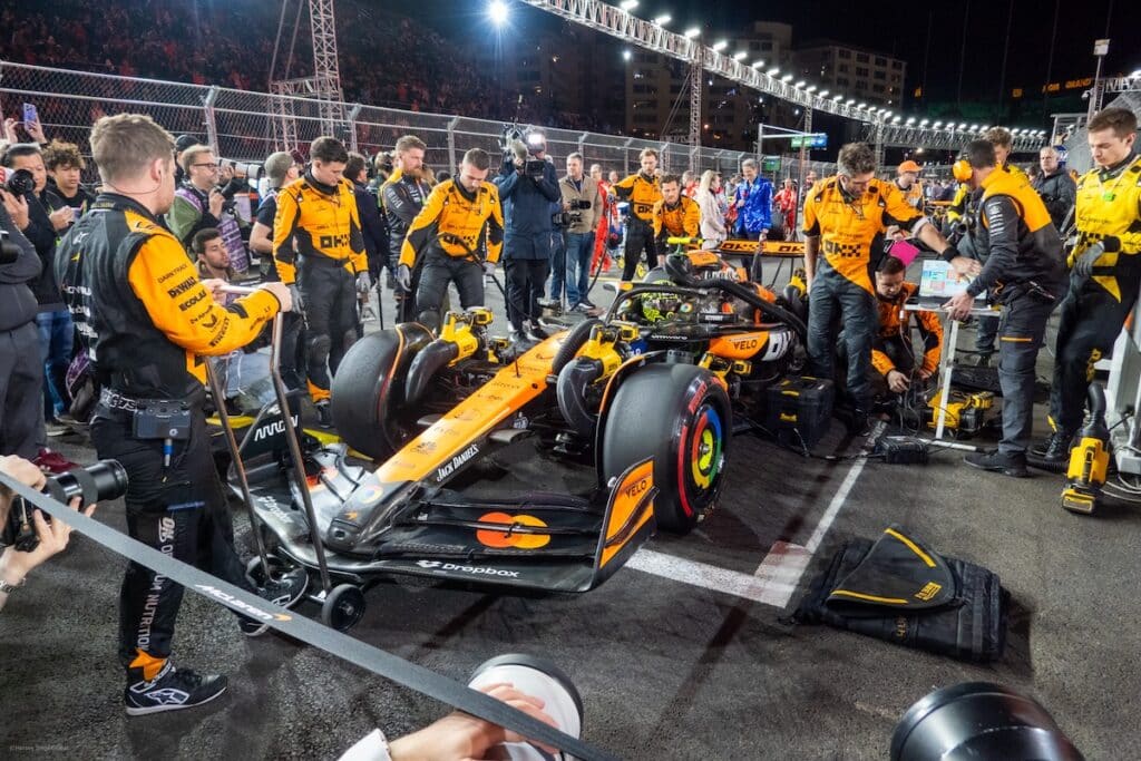 lando norris mclaren las vegas 2024