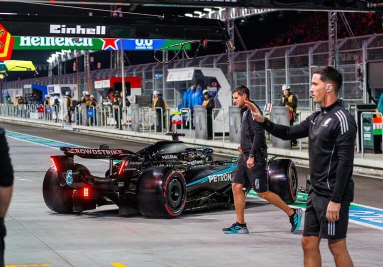 george russell mercedes vegas fp3