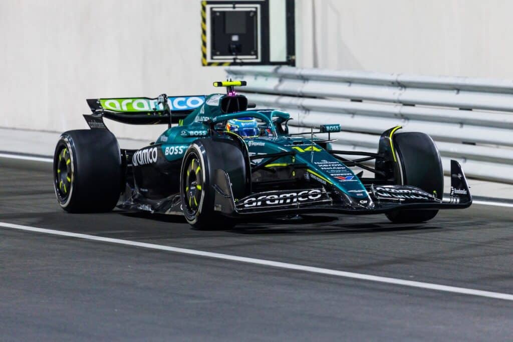 Fernando Alonso Aston Martin Qatar