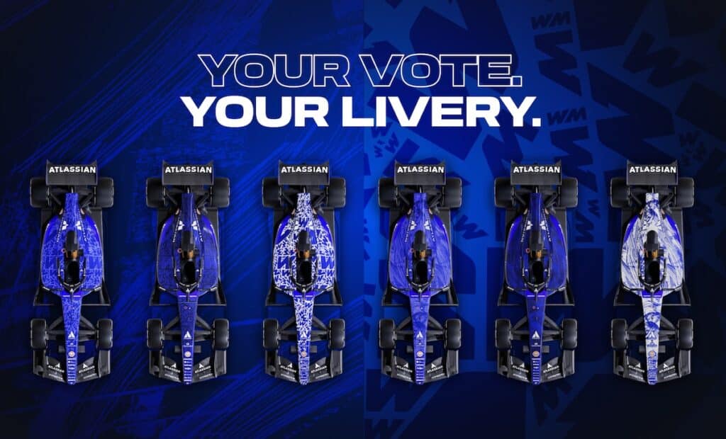 williams f1 livery survey