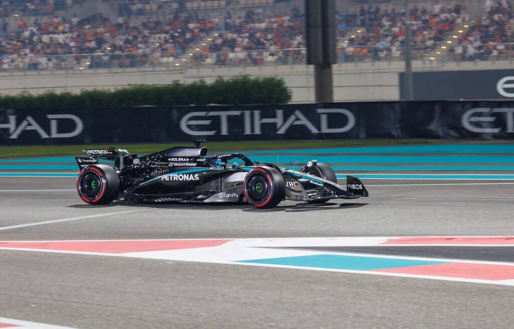 George Russell mercedes AD