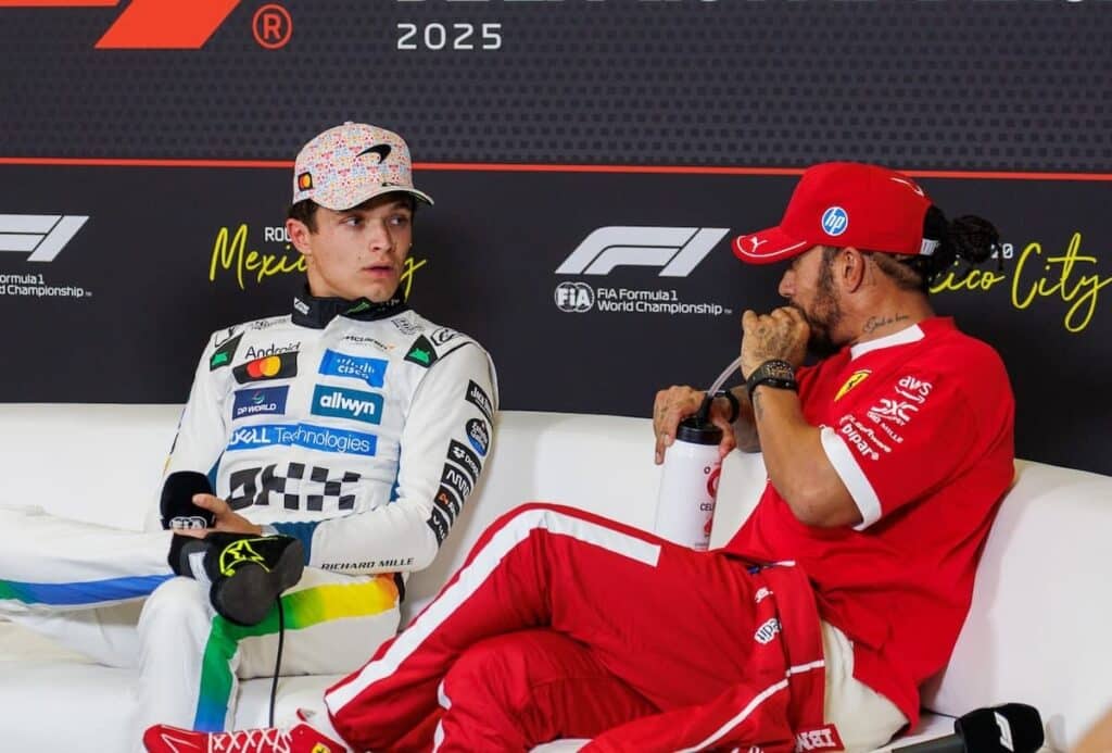lando norris and lewis hamilton ノリス、ハミルトンとの直接対決を熱望