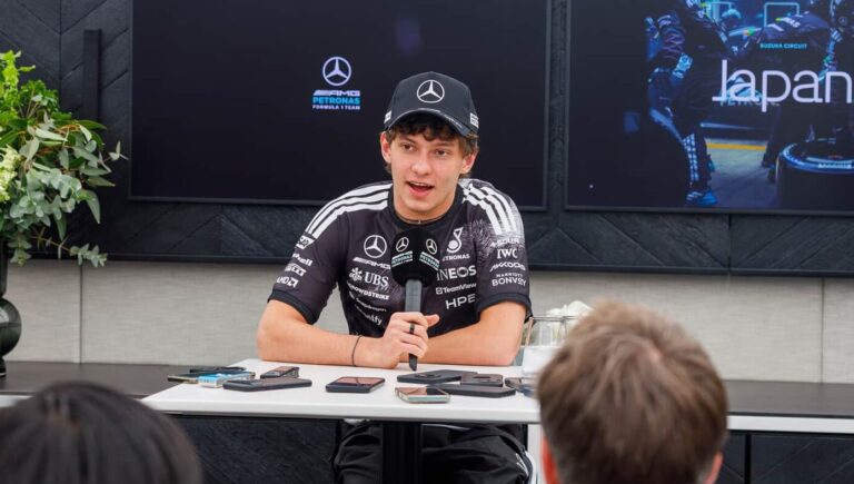 kimi antonelli mercedes japan gp 2026 アントネッリ、サポーター着用も「走行に支障はない」