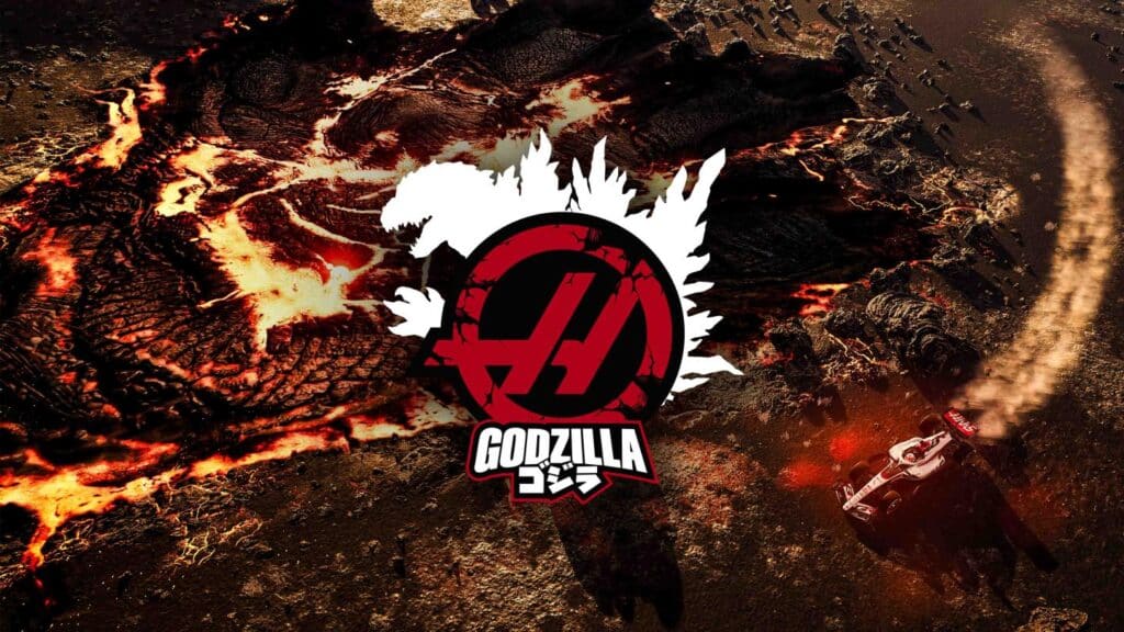 haas collaborates with godzilla ハースがF1にゴジラを召喚