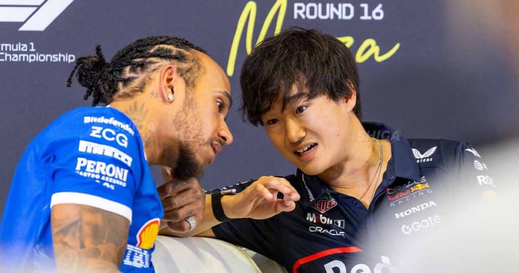 ハミルトン主導のVIPイベントに角田裕毅が登場　特別Q&A実施