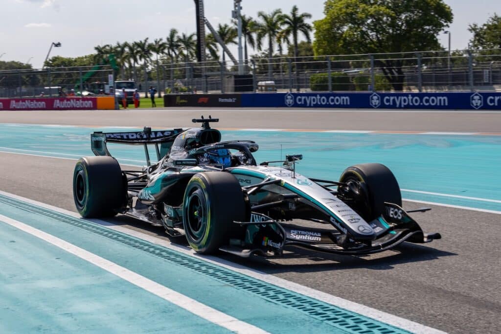 george russell mercedes miami