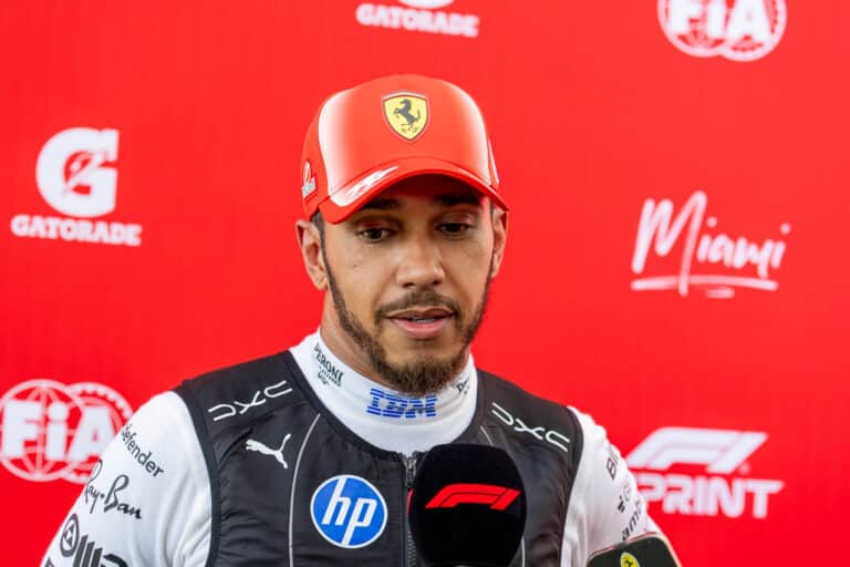 【マイアミGP】ハミルトン7位「コラピントとの接触後は孤独な走行だった」―ダウンフォース喪失で1周0.5秒ロスの苦闘