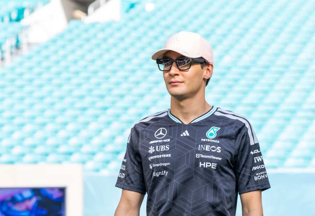 george russell mercedes miami