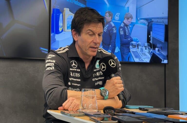 toto Wolff mercedes Barcelona