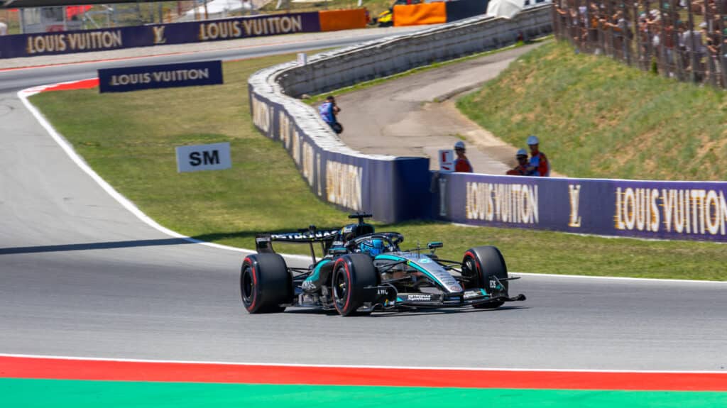 george russell mercedes Barcelona gp 2026