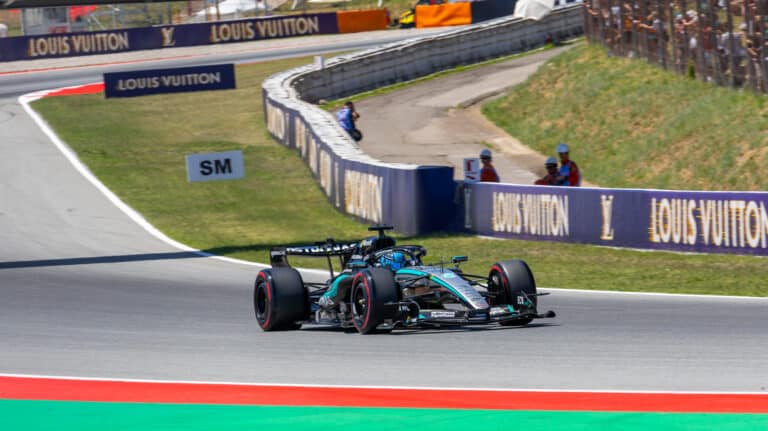 george russell mercedes Barcelona gp 2026
