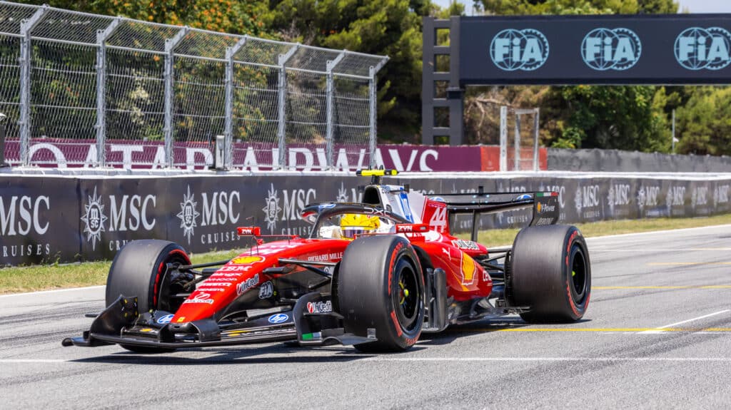 lewis hamilton ferrari Barcelona gp 2026