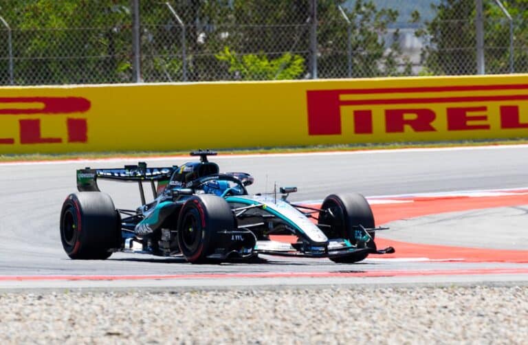 george russell mercedes Barcelona gp 2026