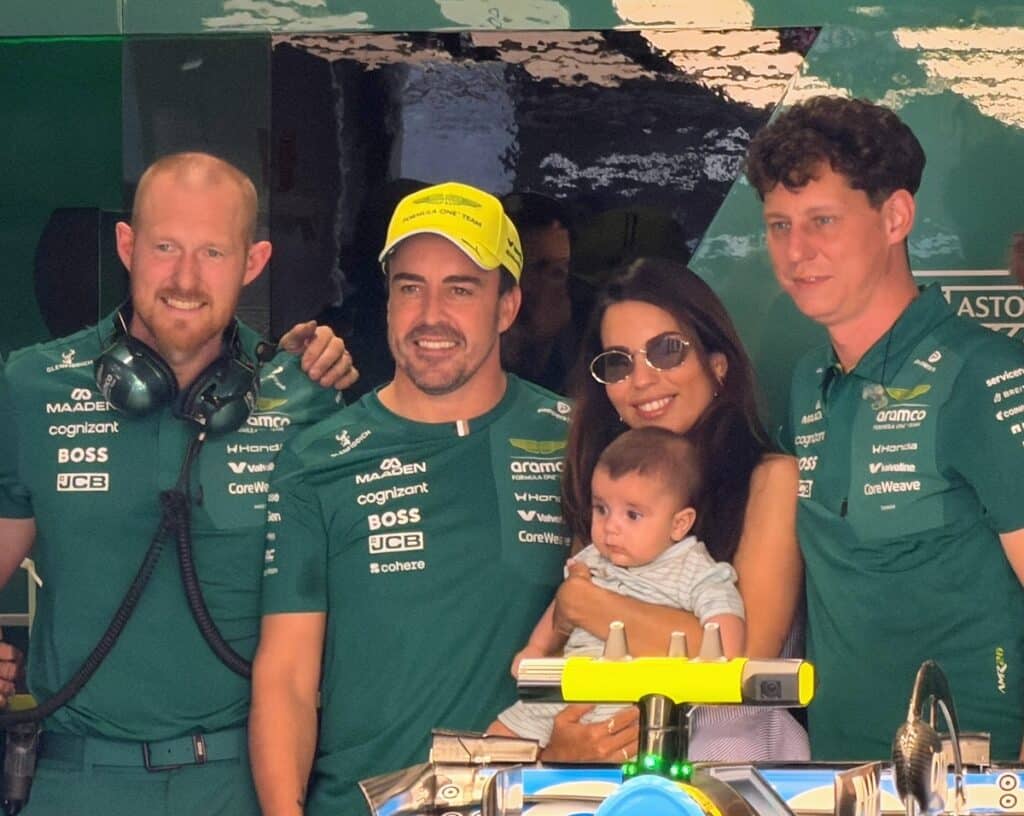 alonso and baby and melissa