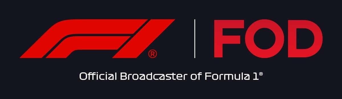 F1×FOD公式ロゴ（Official Broadcaster of Formula 1）