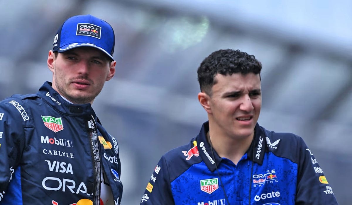 formula 1 max verstappen and isack hadjar oracle red bull racing